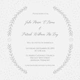 Stylized Laurels - Wedding Invitation
